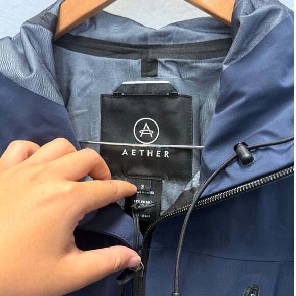 Aether Apparel | NEW Mens Cascade Jacket in Total Eclipse Size 3 Gorpcore Hiking - Picture 6 of 9